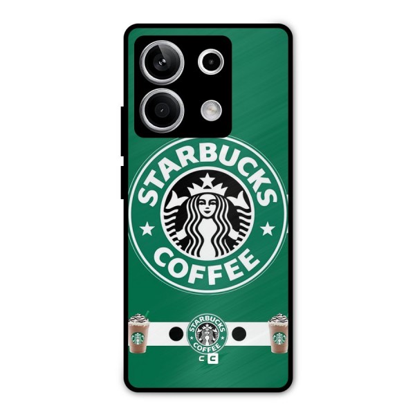 Ribbon StarBucks Metal Back Case for Redmi Note 13 5G