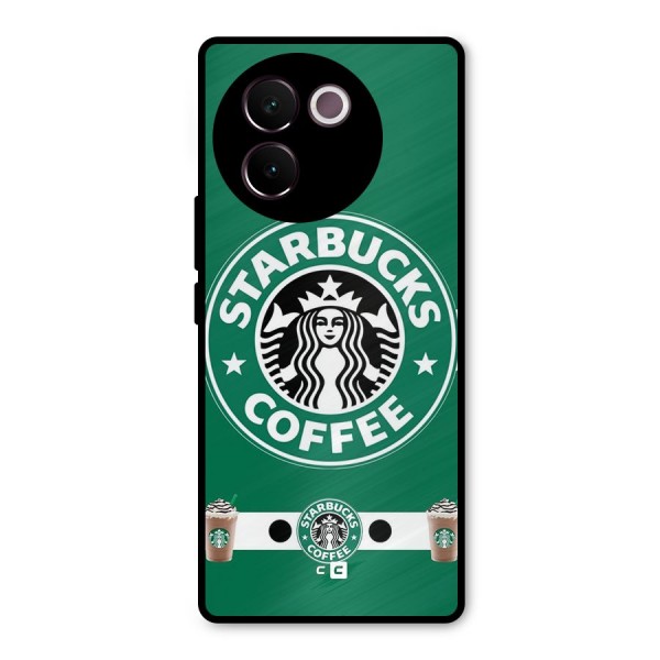 Ribbon StarBucks Metal Back Case for Vivo V30e