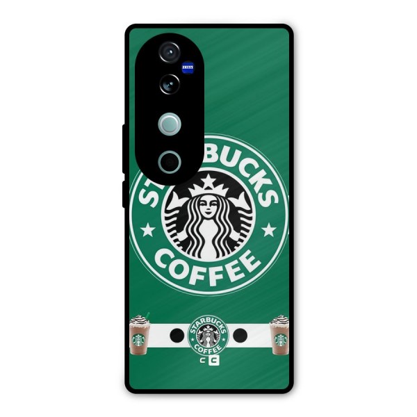 Ribbon StarBucks Metal Back Case for Vivo V40 Pro