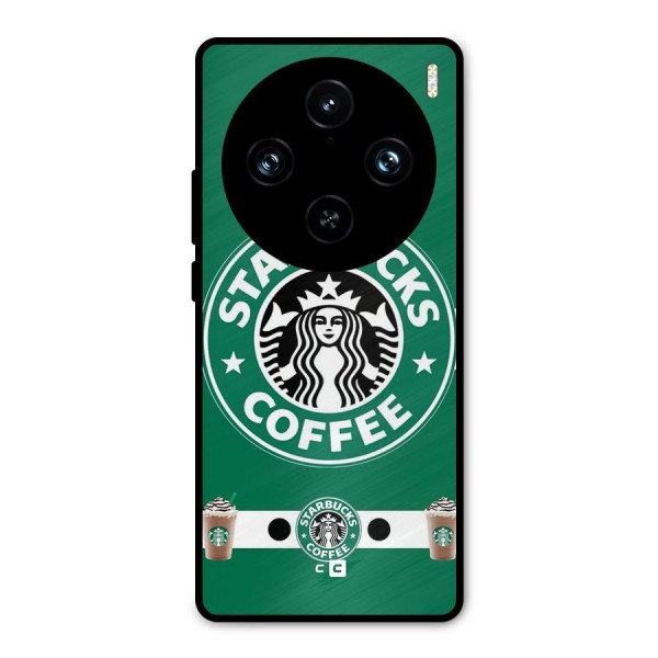 Ribbon StarBucks Metal Back Case for Vivo X100 Pro