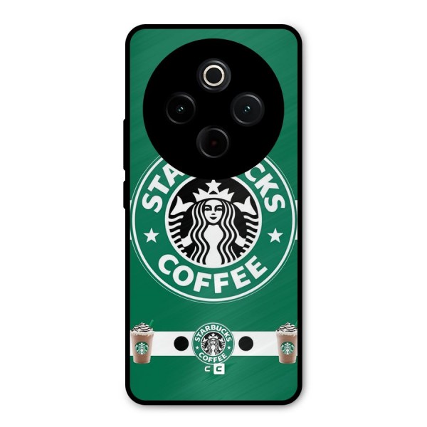 Ribbon StarBucks Metal Back Case for iQOO Z10