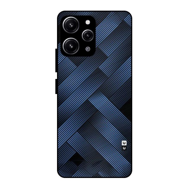 Ribbon Stripes Glass Back Case for Redmi 12 4G