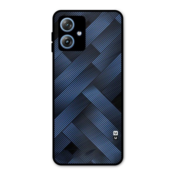 Ribbon Stripes Metal Back Case for Moto G54