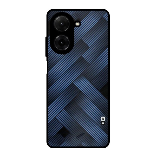 Ribbon Stripes Metal Back Case for Poco C71