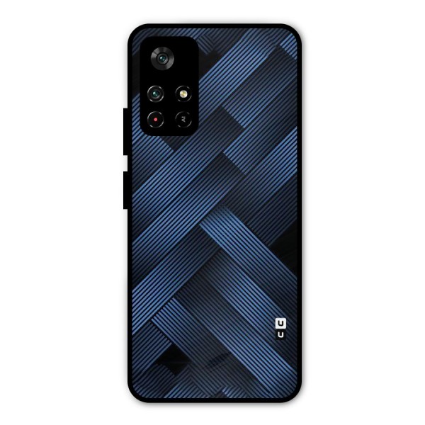 Ribbon Stripes Metal Back Case for Poco M4 Pro 5G