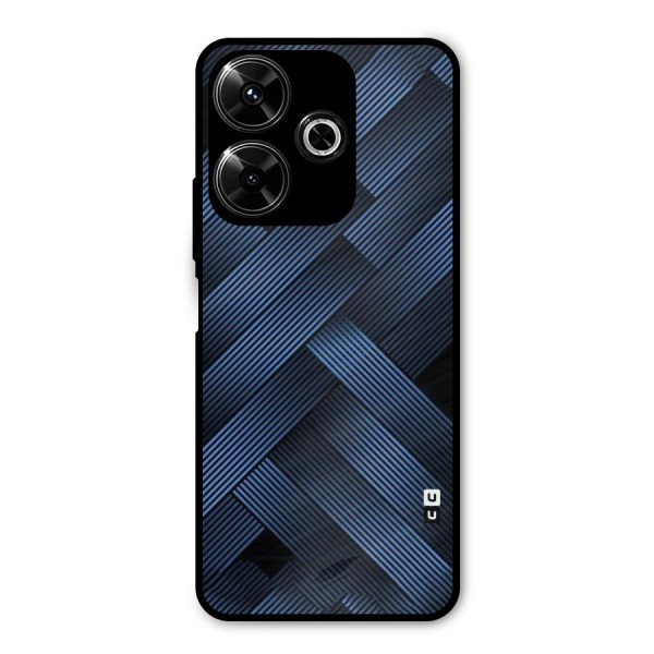 Ribbon Stripes Metal Back Case for Poco M6 Plus