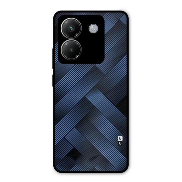 Ribbon Stripes Metal Back Case for Poco M7 Pro 5G