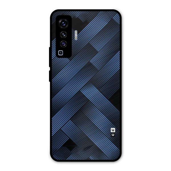 Ribbon Stripes Metal Back Case for Vivo X50