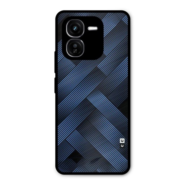 Ribbon Stripes Metal Back Case for iQOO Z9x