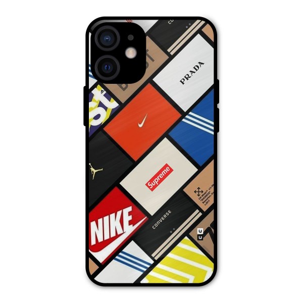 Rich Boxes Metal Back Case for iPhone 12 Mini