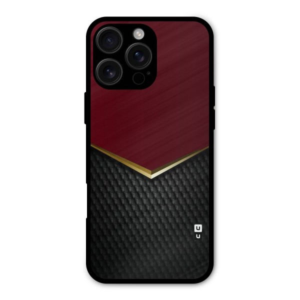 Rich Design Metal Back Case for iPhone 16 Pro Max
