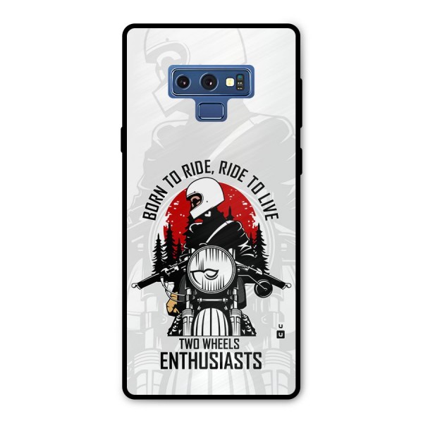 Ride To Live Metal Back Case for Galaxy Note 9