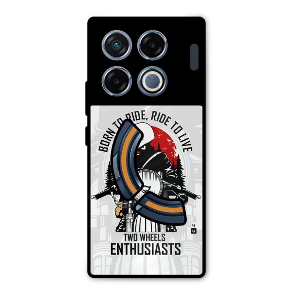 Ride To Live Metal Back Case for Infinix GT 20 Pro
