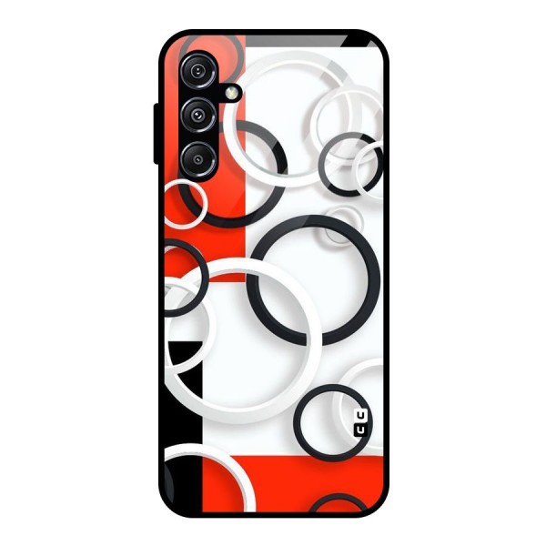 Rings Abstract Glass Back Case for Galaxy M34 5G