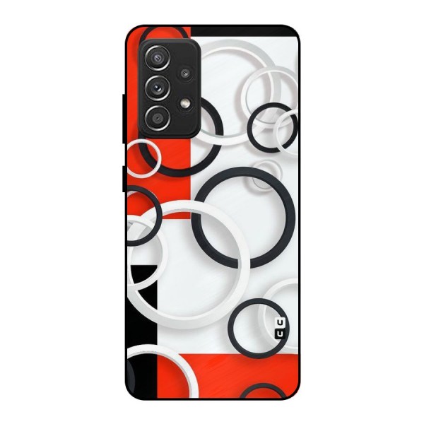 Rings Abstract Metal Back Case for Galaxy A52