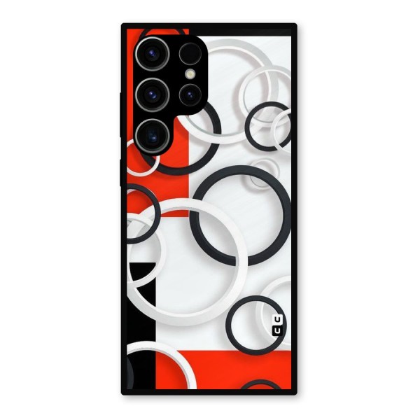 Rings Abstract Metal Back Case for Galaxy S23 Ultra