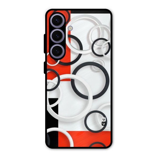 Rings Abstract Metal Back Case for Galaxy S24