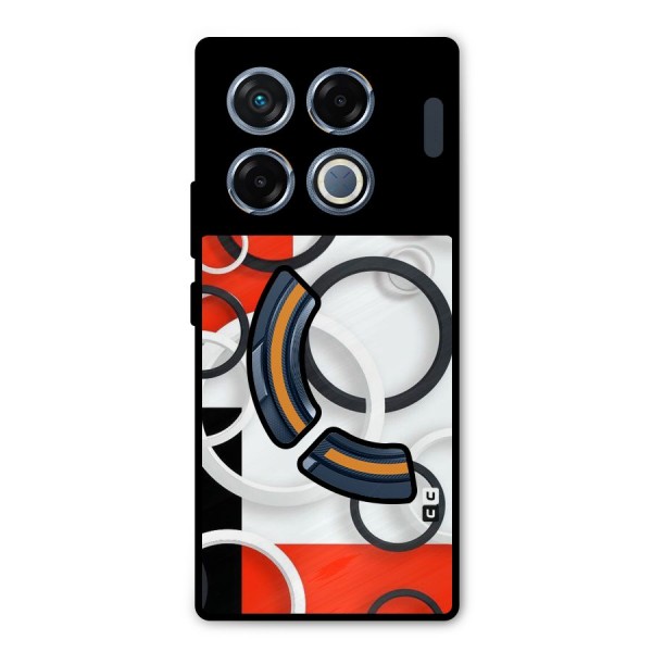 Rings Abstract Metal Back Case for Infinix GT 20 Pro