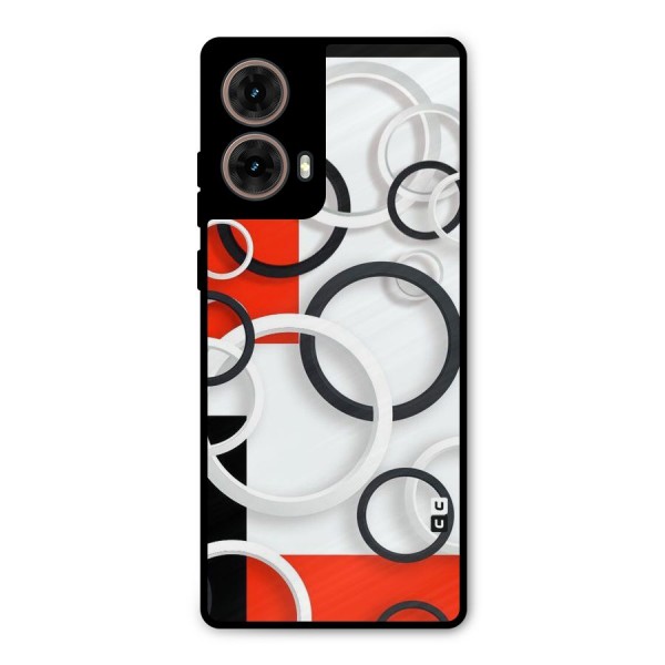 Rings Abstract Metal Back Case for Moto G85
