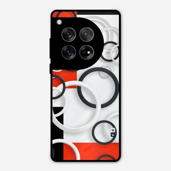 Rings Abstract Metal Back Case for OnePlus 12