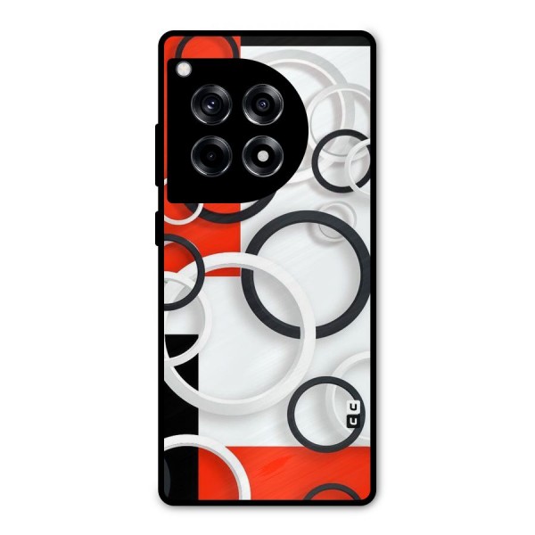 Rings Abstract Metal Back Case for OnePlus 12R