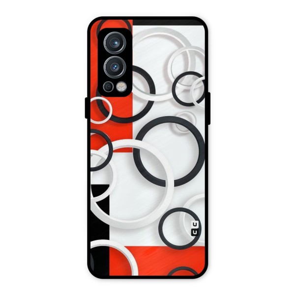 Rings Abstract Metal Back Case for OnePlus Nord 2 5G