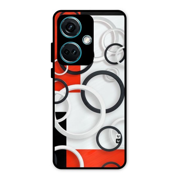 Rings Abstract Metal Back Case for OnePlus Nord CE 3 5G