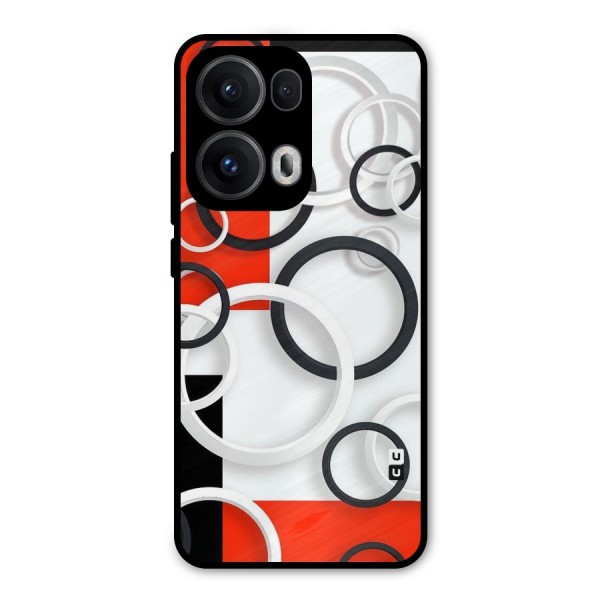 Rings Abstract Metal Back Case for Oppo Reno13 Pro