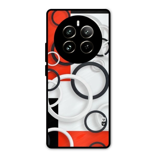 Rings Abstract Metal Back Case for Realme 12 Pro
