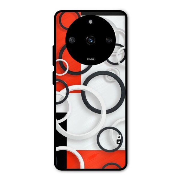 Rings Abstract Metal Back Case for Realme Narzo 60 5G
