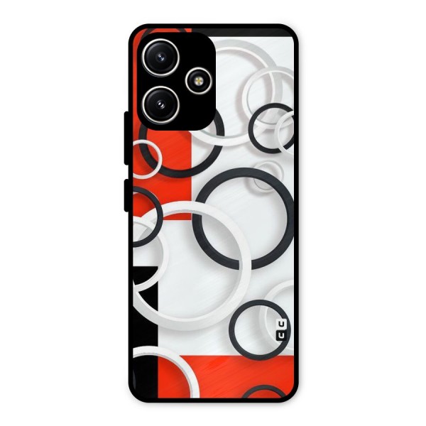 Rings Abstract Metal Back Case for Redmi 12 5G