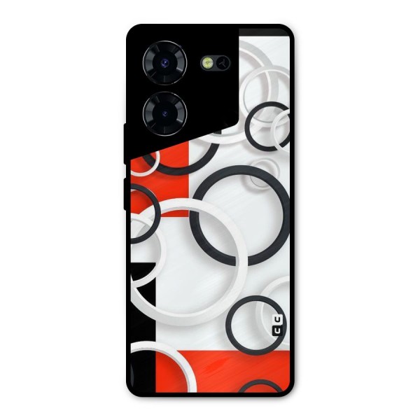 Rings Abstract Metal Back Case for Tecno Pova 5 Pro 5G