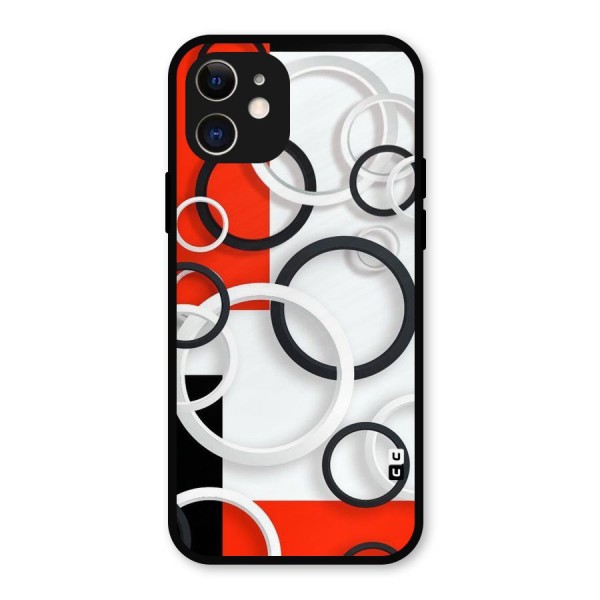 Rings Abstract Metal Back Case for iPhone 12