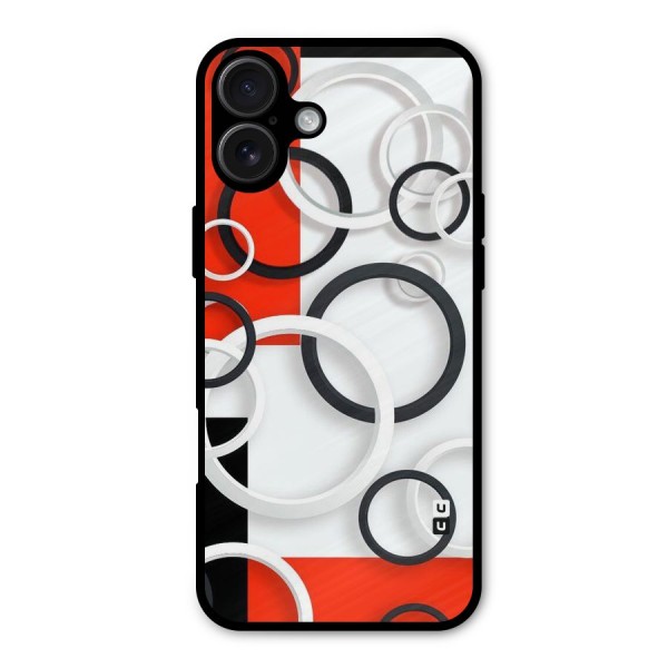 Rings Abstract Metal Back Case for iPhone 16 Plus