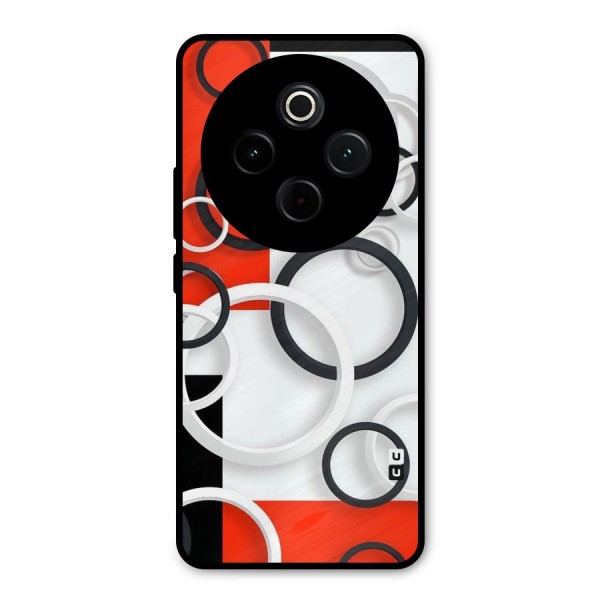 Rings Abstract Metal Back Case for iQOO Z10