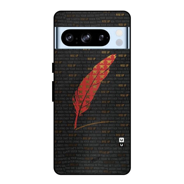 Rise Up Feather Metal Back Case for Google Pixel 8 Pro