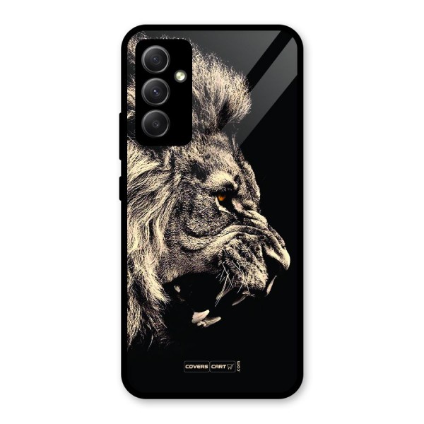 Roaring Lion Glass Back Case for Galaxy A34