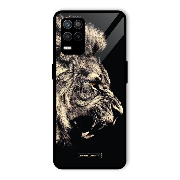 Roaring Lion Glass Back Case for Realme 8s 5G