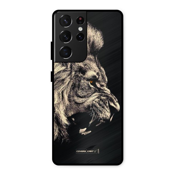 Roaring Lion Metal Back Case for Galaxy S21 Ultra 5G