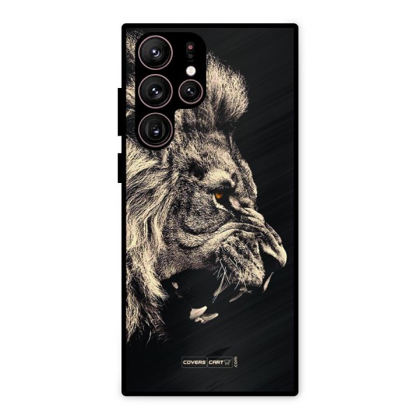 Roaring Lion Metal Back Case for Galaxy S22 Ultra 5G