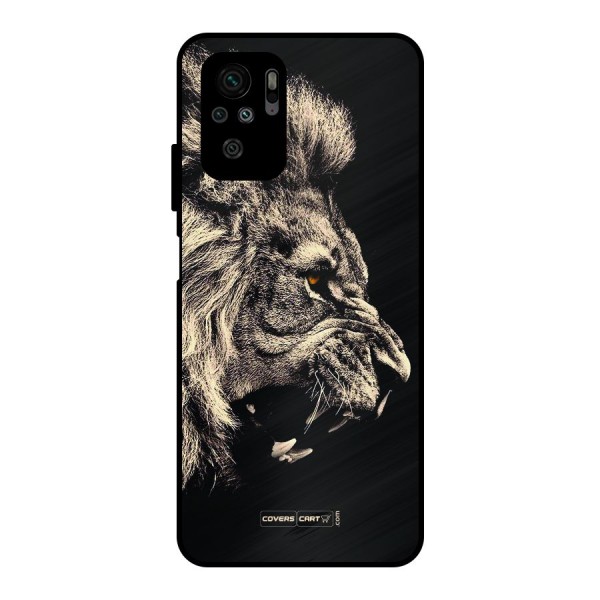 Roaring Lion Metal Back Case for Redmi Note 10S