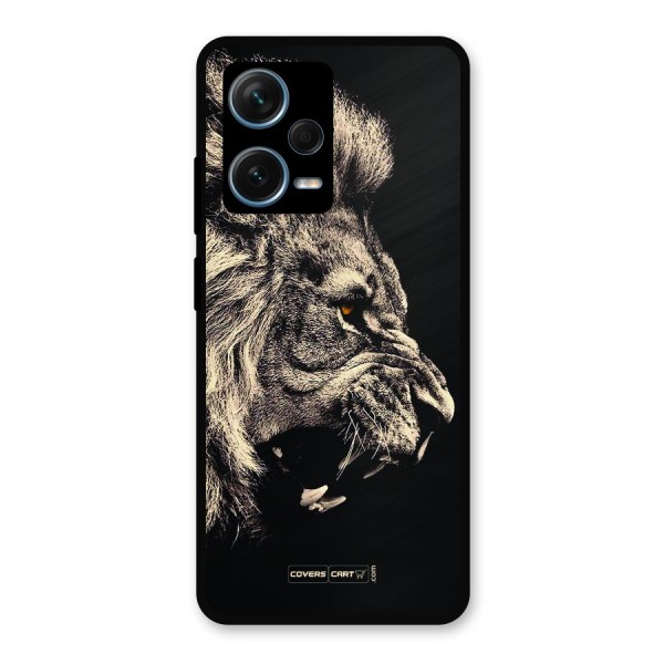 Roaring Lion Metal Back Case for Redmi Note 12 Pro Plus 5G