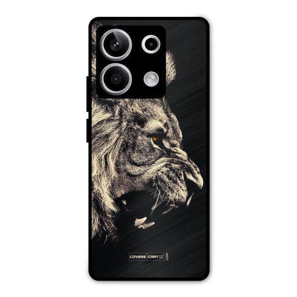 Roaring Lion Metal Back Case for Redmi Note 13 5G