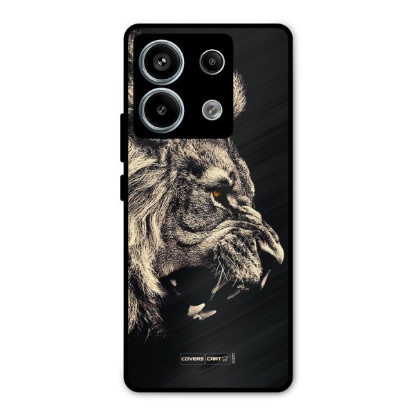 Roaring Lion Metal Back Case for Redmi Note 13 Pro 5G