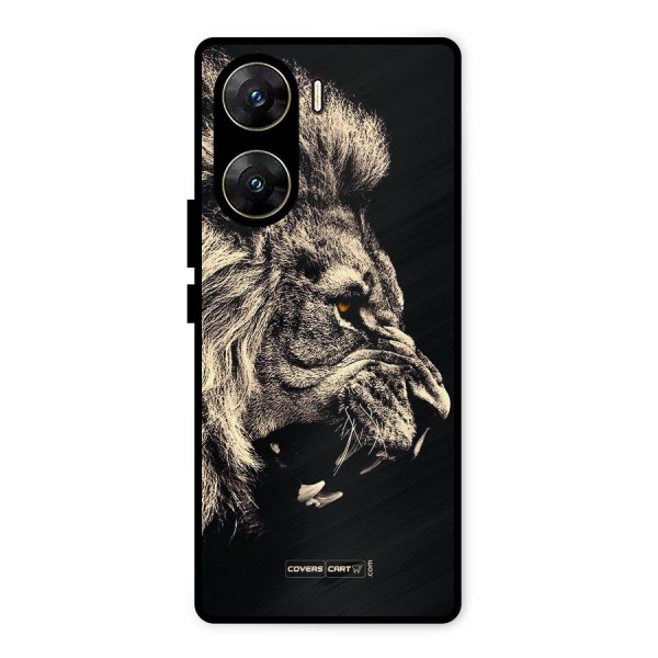 Roaring Lion Metal Back Case for Vivo V29e