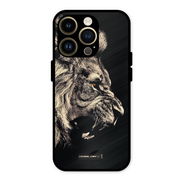 Roaring Lion Metal Back Case for iPhone 14 Pro