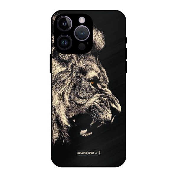 Roaring Lion Metal Back Case for iPhone 14 Pro Max