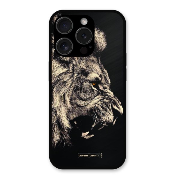 Roaring Lion Metal Back Case for iPhone 15 Pro