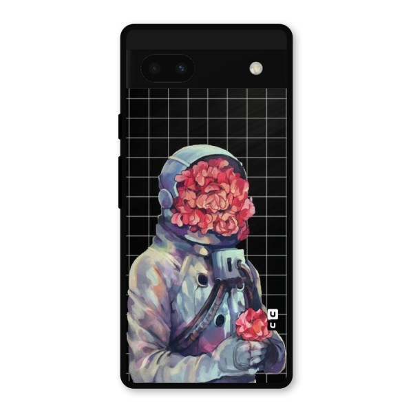 Robot Rose Metal Back Case for Google Pixel 6a