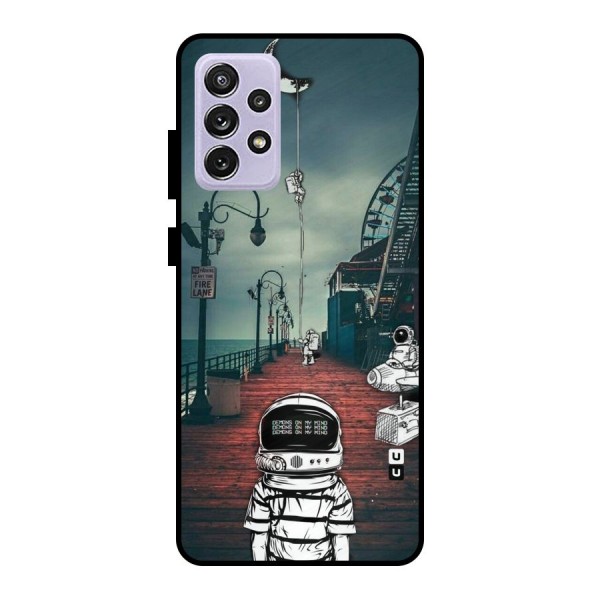 Robotic Design Metal Back Case for Galaxy A72